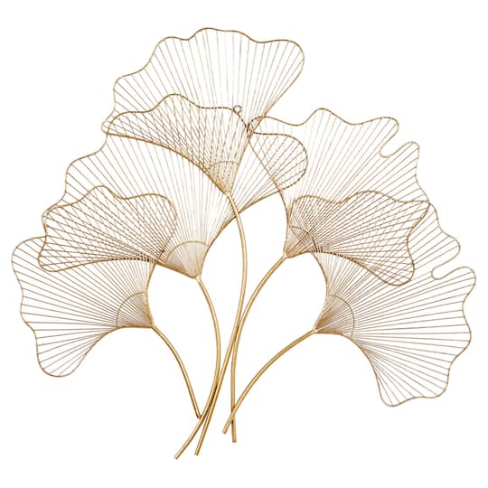 CosmoLiving by Cosmopolitan Gold Iron Glam Wall Décor